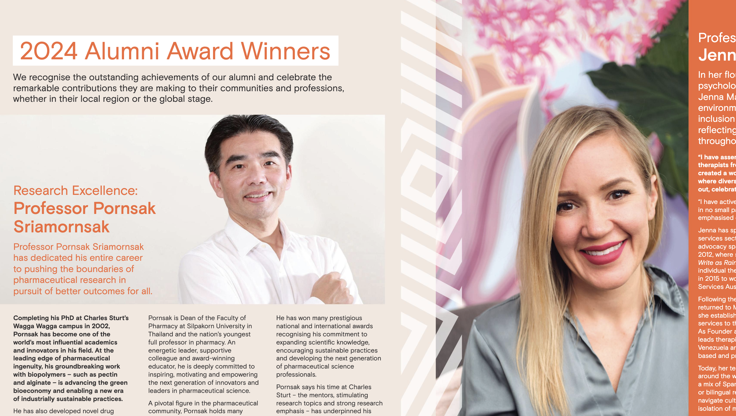2024 Alumni Award Winners | Thrive Magazine, Charles Sturt University ...